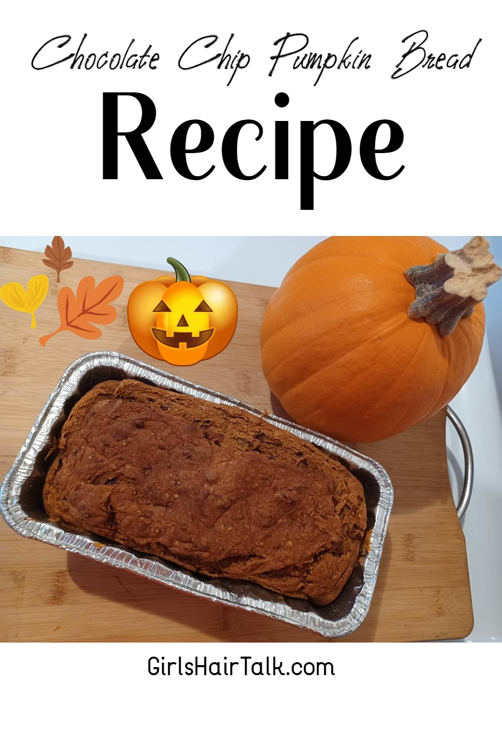 Healthy Pumpkin Bread Recipe With Chocolate Chips!